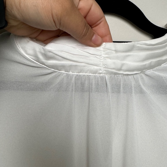 Forever 21 Sheer Blouse with satin neckline - Picture 4 of 7